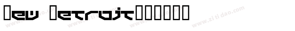 New Detroit字体转换